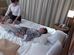 Asian sweeping masseuse gives a handjob with will not hear of senior buyer